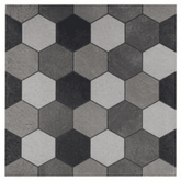 Trueliving_Somany Durastone Hexon Grey Textured 400 mm x 400 mm Vitrified Parking Tile_Price-62_Per Sq Ft.